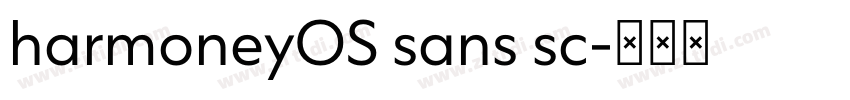 harmoneyOS sans sc字体转换